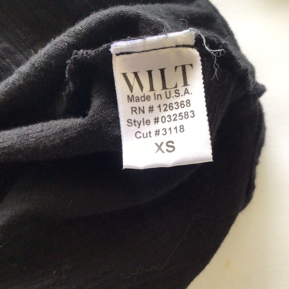 ARITZIA WILT SLUB KNIT BLACK TEE SHIRT 3/4 SLEEVES SIZE XS - Picture 8 of 12